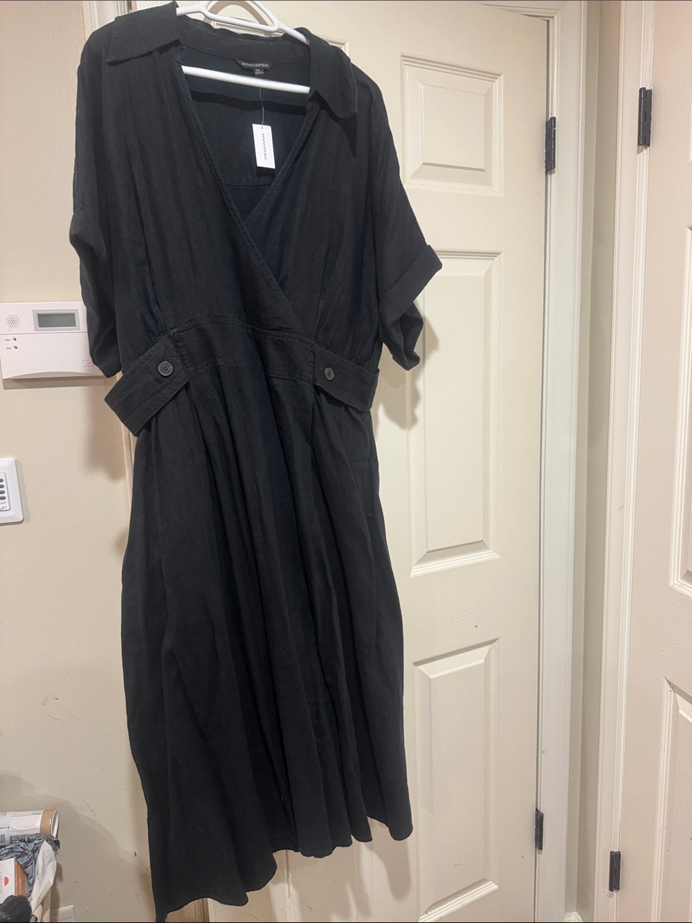 Banana Republic Faux Black Wrap Style Midi Maxi Dress/NEW! Tag still attached!!
